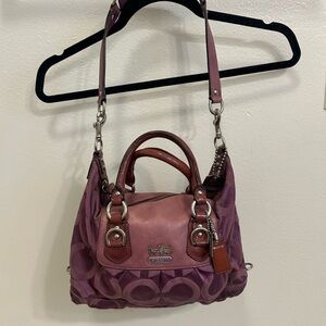 Coach Plum Satchel Bag
